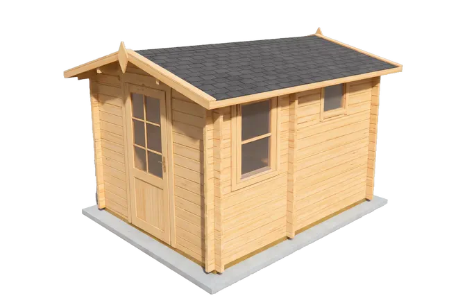 Frame 06, Finished building. The roof covering is priced separately