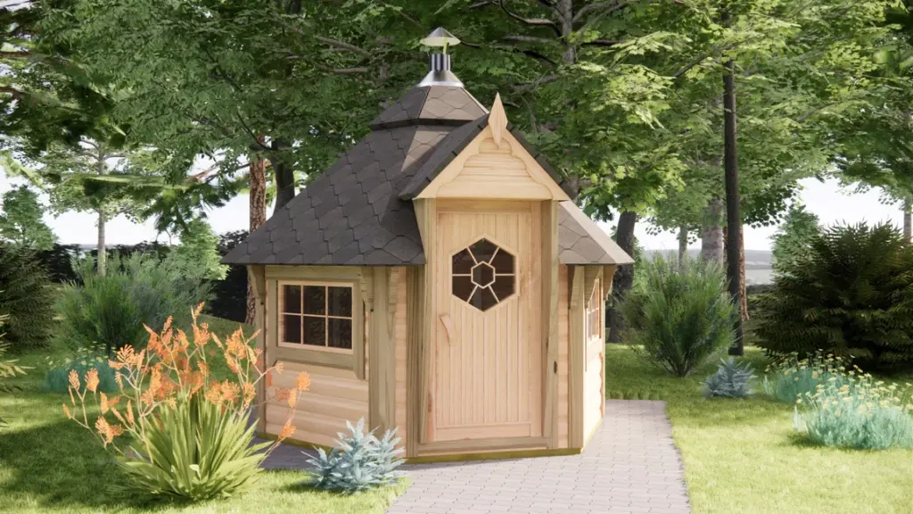 BBQ Hut 4.5 m², exterior view