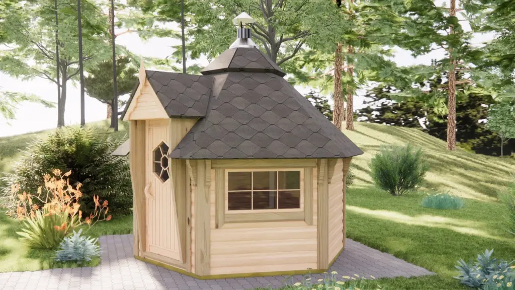 BBQ Hut 4.5 m², exterior view 3