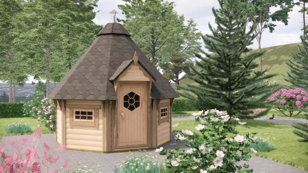 BBQ Hut 6.9 m², exterior view