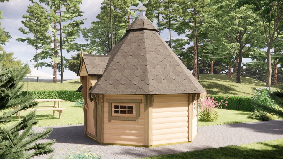 BBQ Hut 7 m², exterior view 2