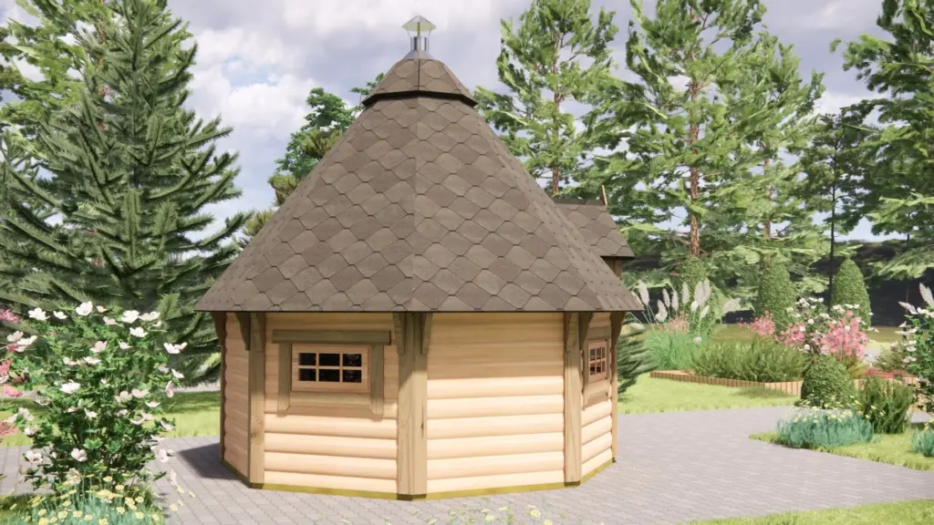 BBQ Hut 7 m², exterior view 3
