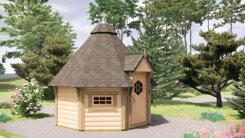 BBQ Hut 7 m², exterior view 4