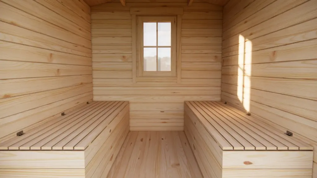 Glamping Cabin 2.7m x 2.4m, 5 m², interior view 3