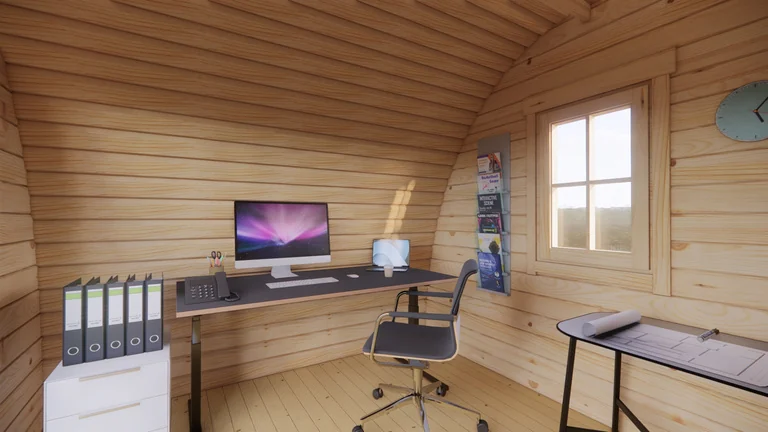 Glamping Pod 3m x 3m, 9 m², interior view 2