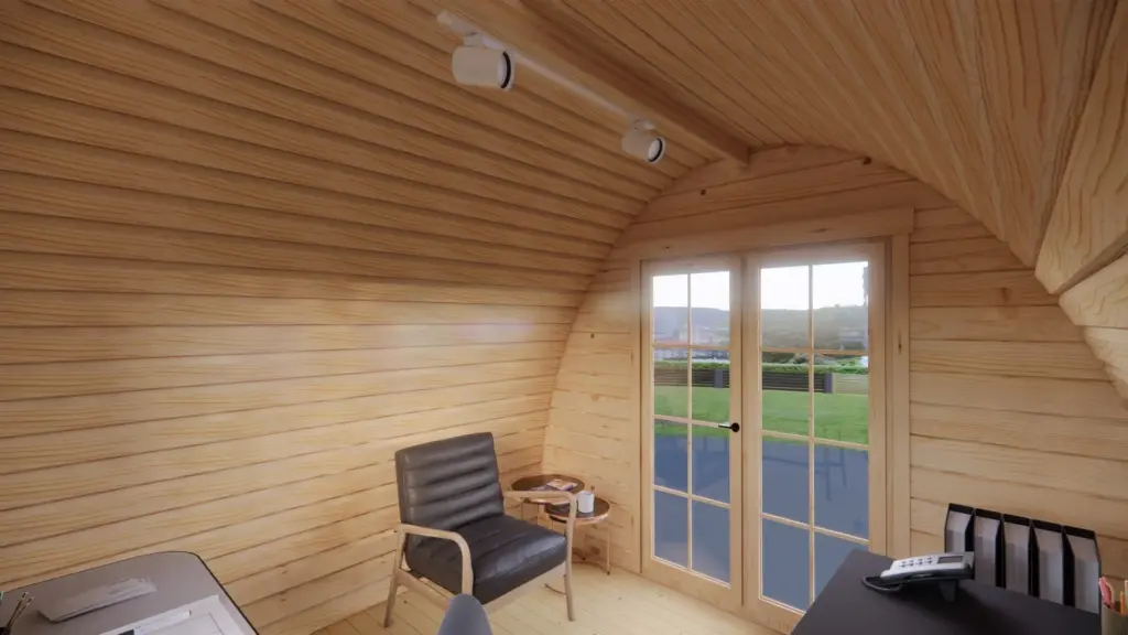 Glamping Pod 3m x 3m, 9 m², interior view 3