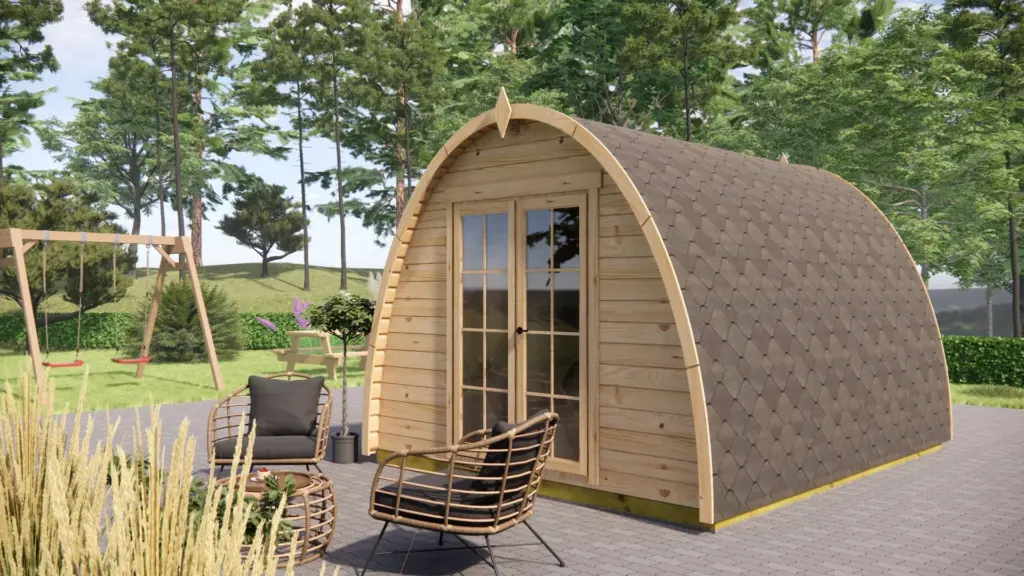 Glamping Pod 4m x 3m, 12 m², exterior view