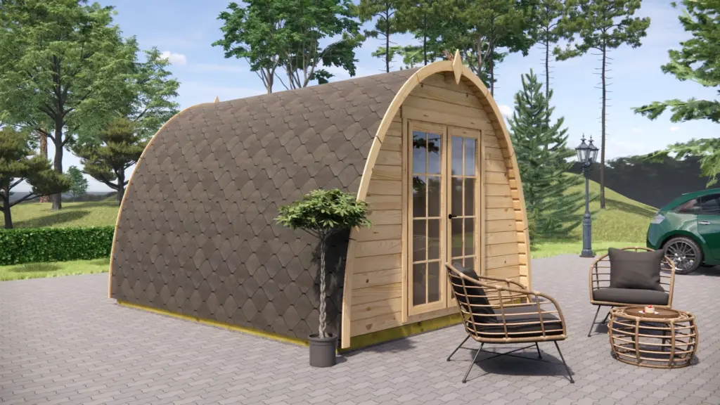 Glamping Pod 4m x 3m, 12 m², exterior view 2