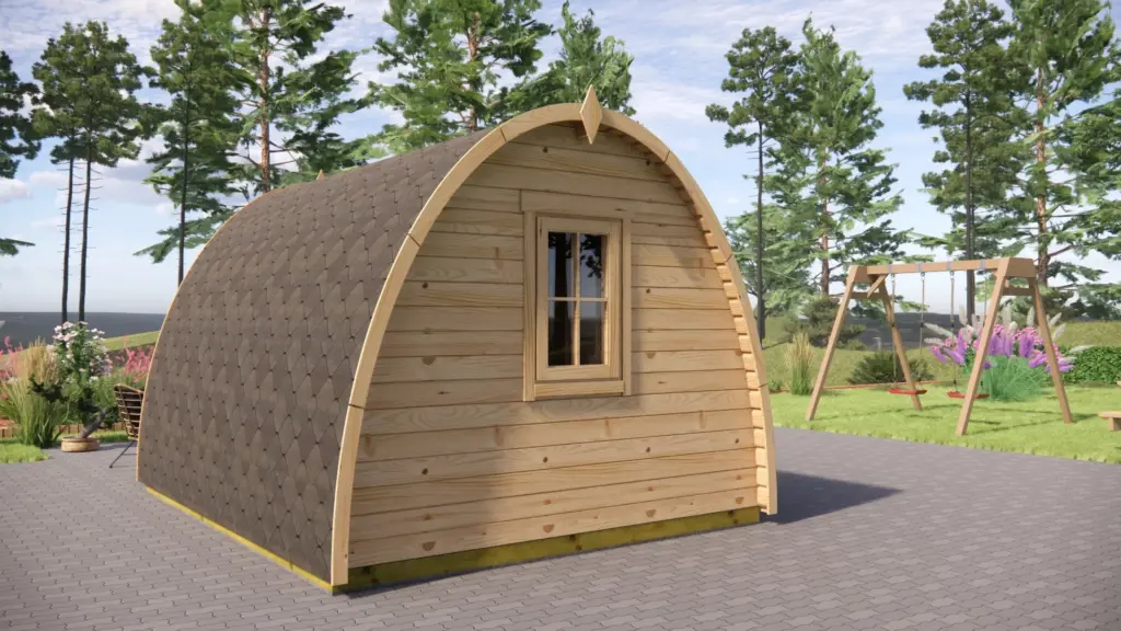 Glamping Pod 4m x 3m, 12 m², exterior view 3