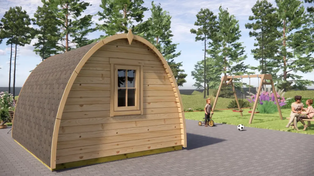 Glamping Pod 4m x 3m, 12 m², exterior view 4