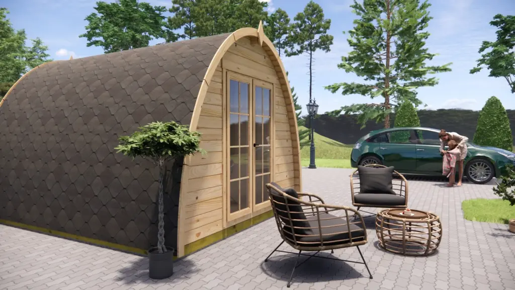 Glamping Pod 4m x 3m, 12 m², exterior view 5