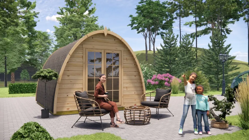 Glamping Pod 4m x 3m, 12 m², exterior view 6