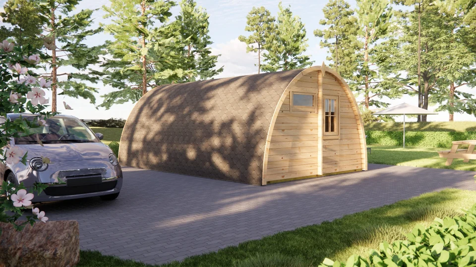 Glamping Pod 6m x 4m, 24 m², exterior view 2
