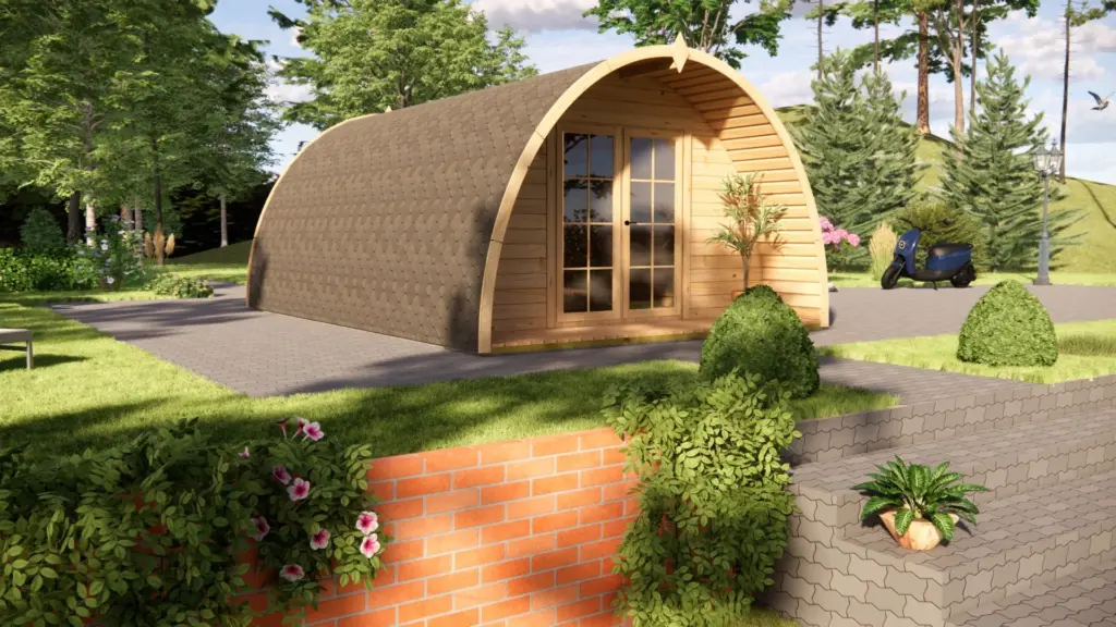 Glamping Pod 6m x 4m, 24 m², exterior view 5