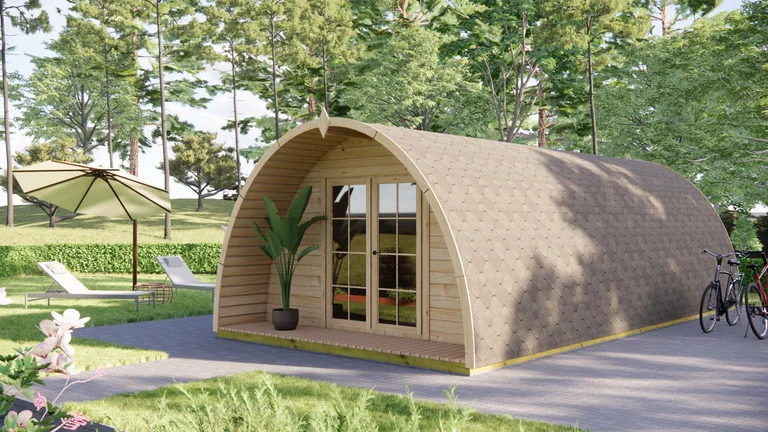 Glamping Pod 8m x 4m, 32 m², 2 Bedrooms, exterior view