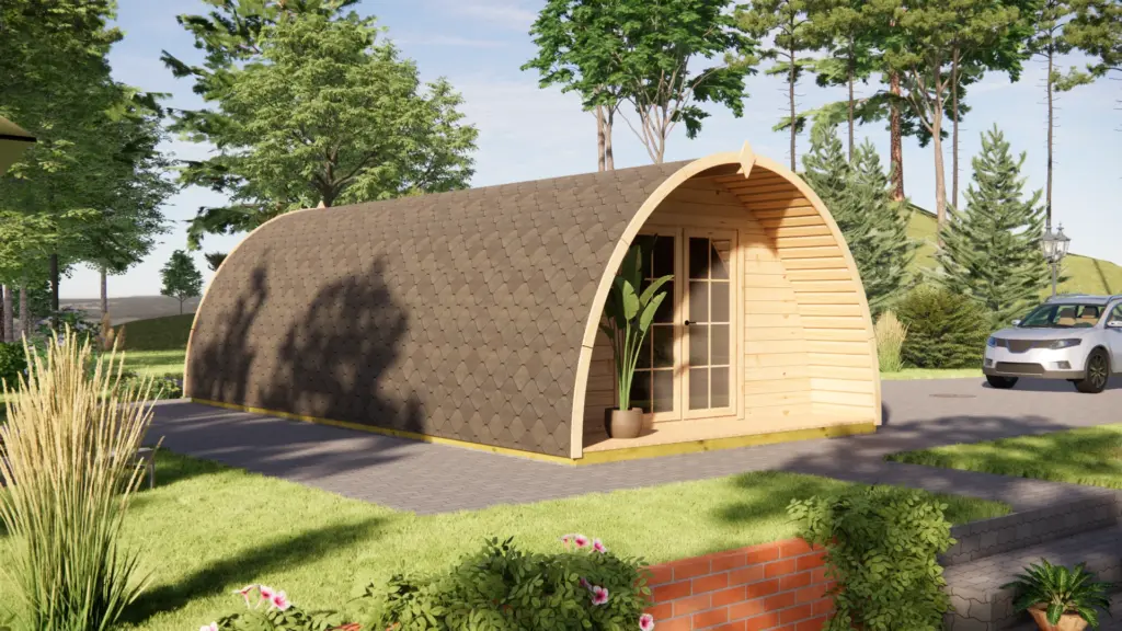 Glamping Pod 8m x 4m, 32 m², 2 Bedrooms, exterior view 2