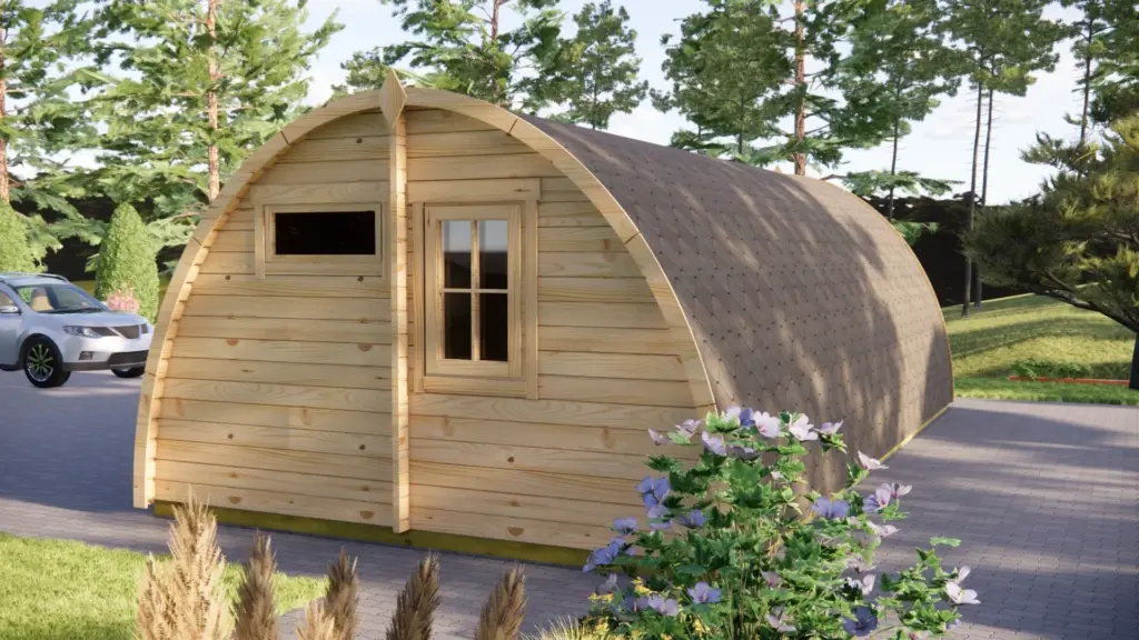 Glamping Pod 8m x 4m, 32 m², 2 Bedrooms, exterior view 3