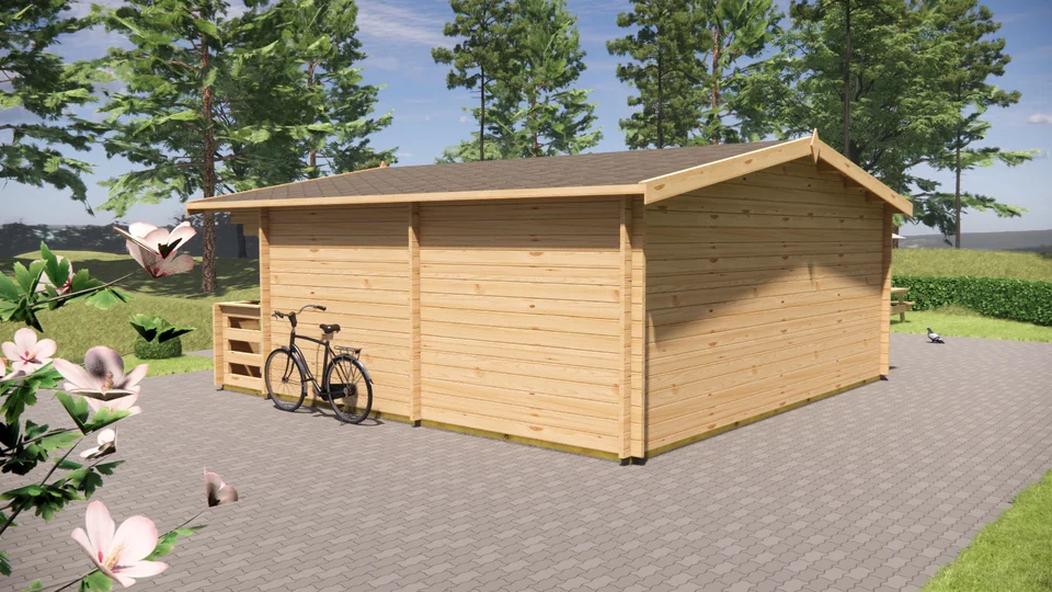Log Cabin 27 m², exterior view 2