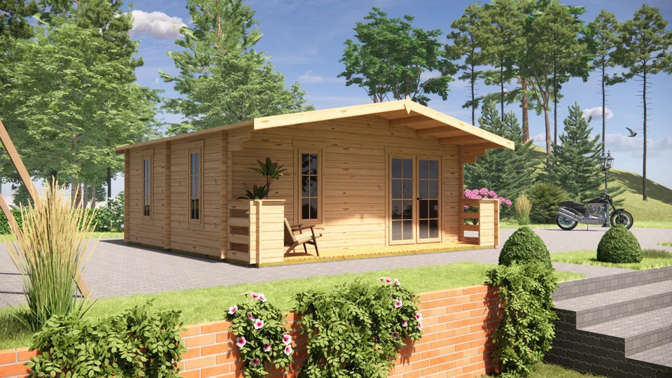 Log Cabin 27 m², exterior view 3