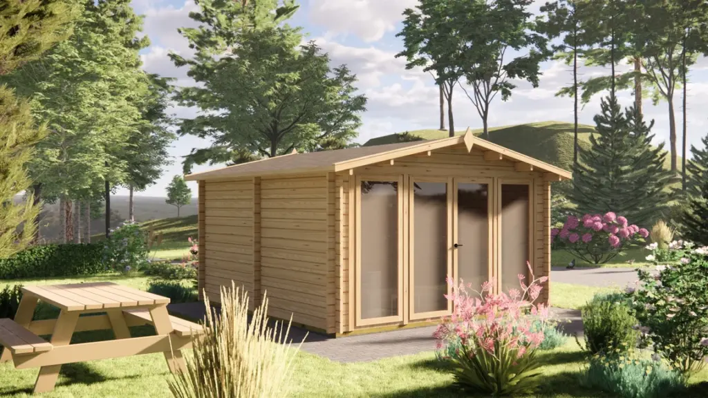 Sauna Cabin 4m x 4m, 16 m², exterior view