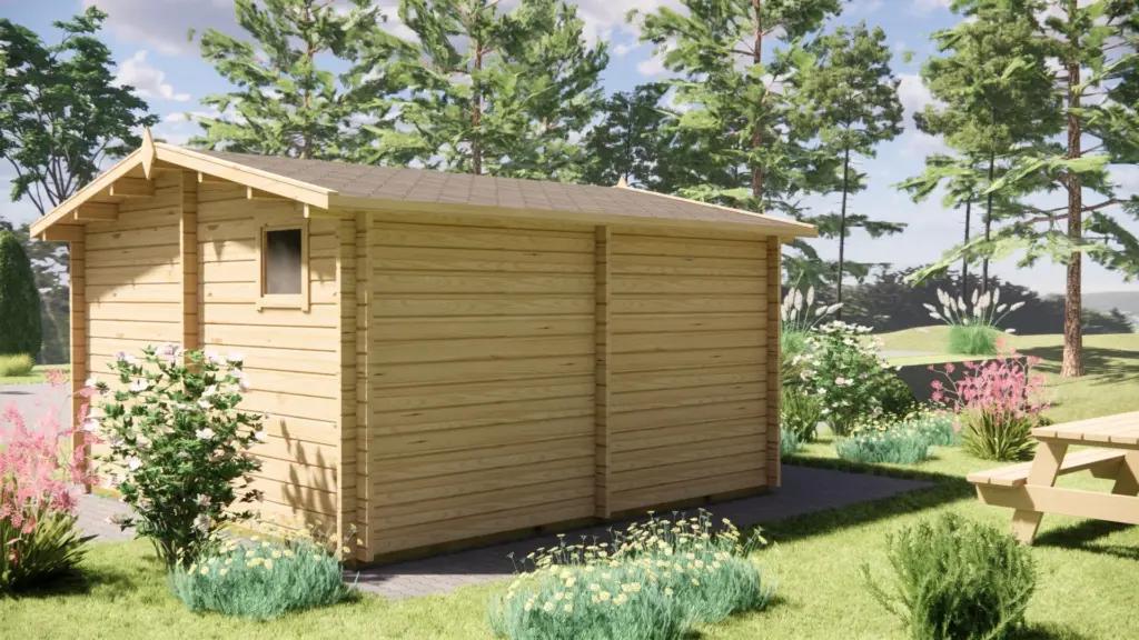 Sauna Cabin 4m x 4m, 16 m², exterior view 4