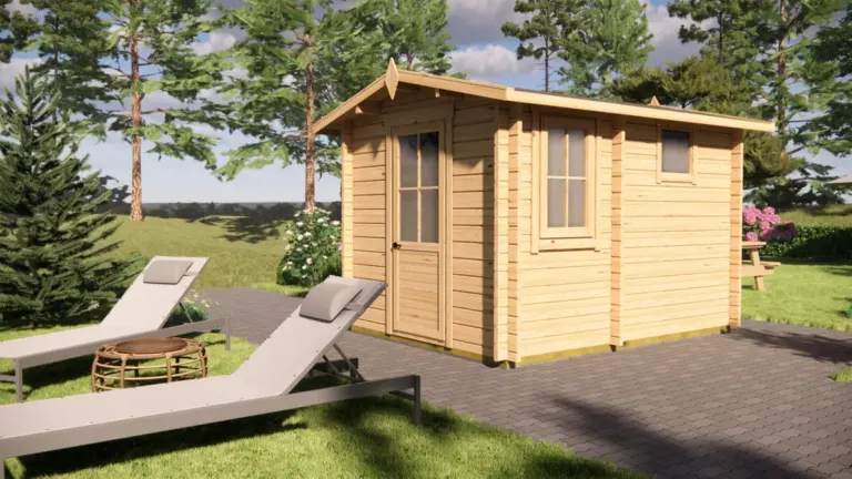 Sauna Cabin 3.2m x 2.5m, 8 m², exterior view