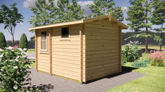 Sauna Cabin 3.2m x 2.5m, 8 m², exterior view 3