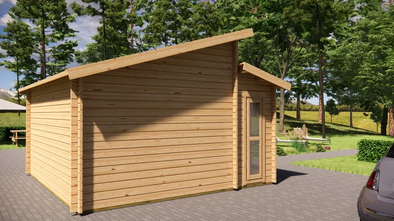 Summer House 4.5m x 4.5m, 17.5 m², exterior view 2