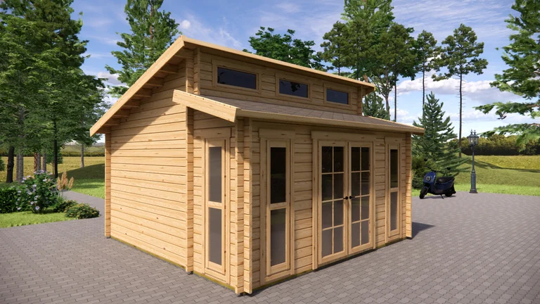 Summer House 4.5m x 4.5m, 17.5 m², exterior view 3