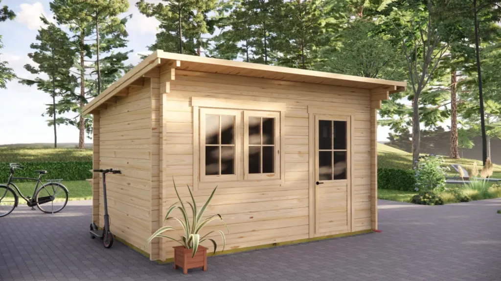 Summer House 4m x 3m, 10 m², exterior view 4