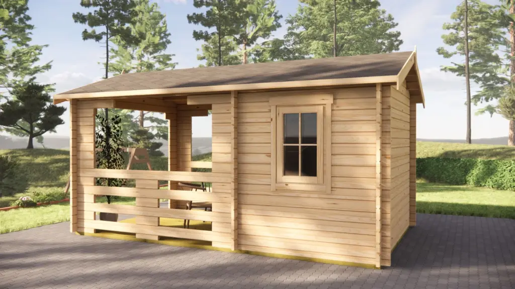 Summer House 5m x 3m, 13 m², exterior view 3