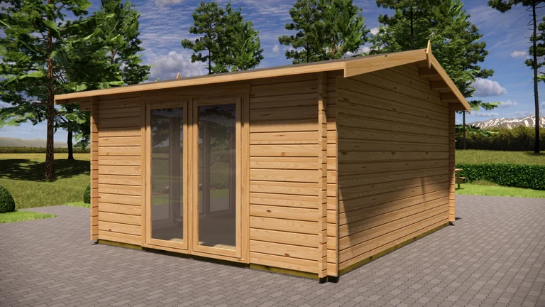 Summer House 5m x 4m, 17.5 m², exterior view 2