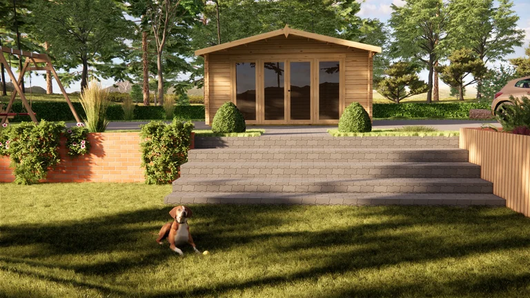 Summer House 5m x 4m, 17.5 m², exterior view 3
