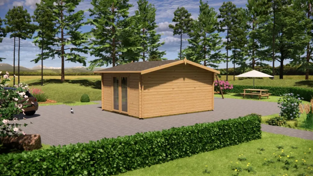 Summer House 5m x 4m, 17.5 m², exterior view 5